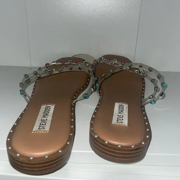 Jewel Steve Madden Sandals crystal sandals embellished Steve Madden sandals - Picture 4 of 8